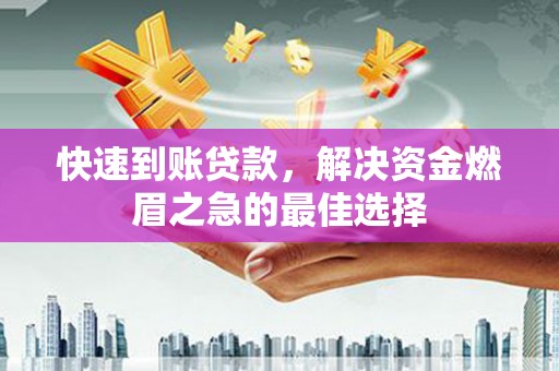 伊犁哈萨克快速到账贷款，解决资金燃眉之急的最佳选择
