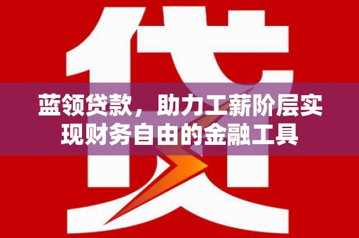 伊犁哈萨克蓝领贷款，助力工薪阶层实现财务自由的金融工具