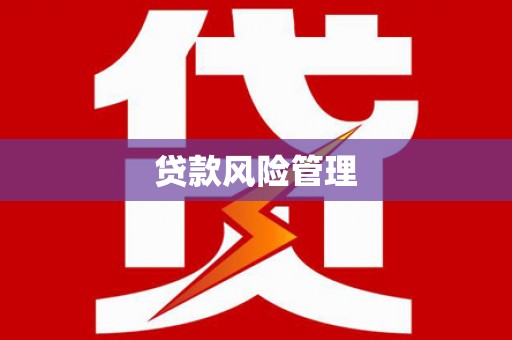 伊犁哈萨克贷款风险管理