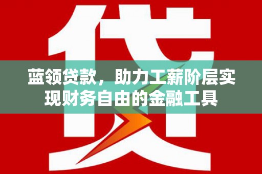 伊犁哈萨克蓝领贷款，助力工薪阶层实现财务自由的金融工具