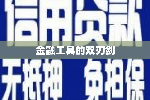 伊犁哈萨克金融工具的双刃剑