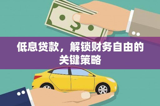 伊犁哈萨克低息贷款，解锁财务自由的关键策略