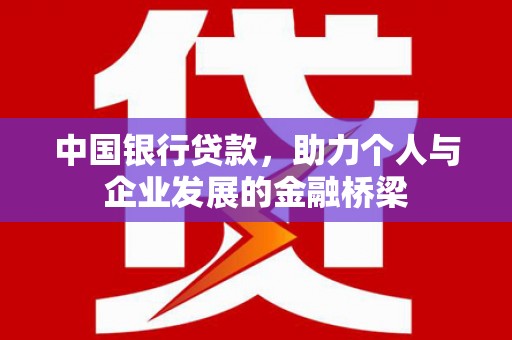 伊犁哈萨克中国银行贷款，助力个人与企业发展的金融桥梁