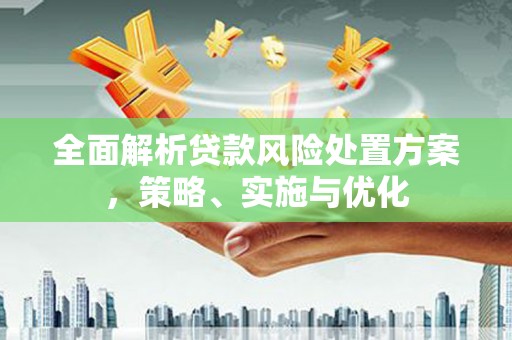 伊犁哈萨克全面解析贷款风险处置方案，策略、实施与优化