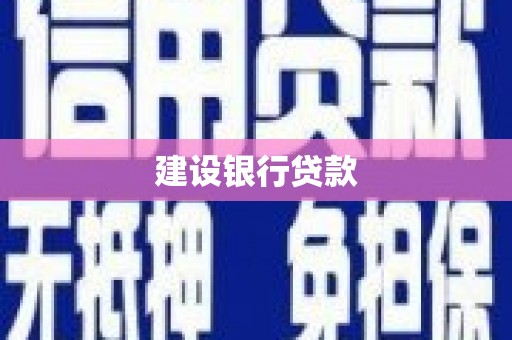 伊犁哈萨克建设银行贷款