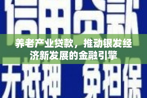 伊犁哈萨克养老产业贷款，推动银发经济新发展的金融引擎