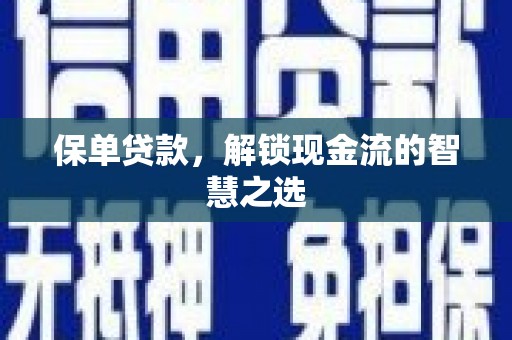 伊犁哈萨克保单贷款，解锁现金流的智慧之选