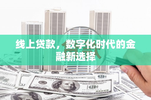 伊犁哈萨克线上贷款，数字化时代的金融新选择