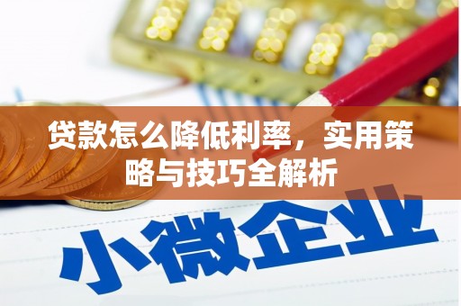 伊犁哈萨克贷款怎么降低利率，实用策略与技巧全解析